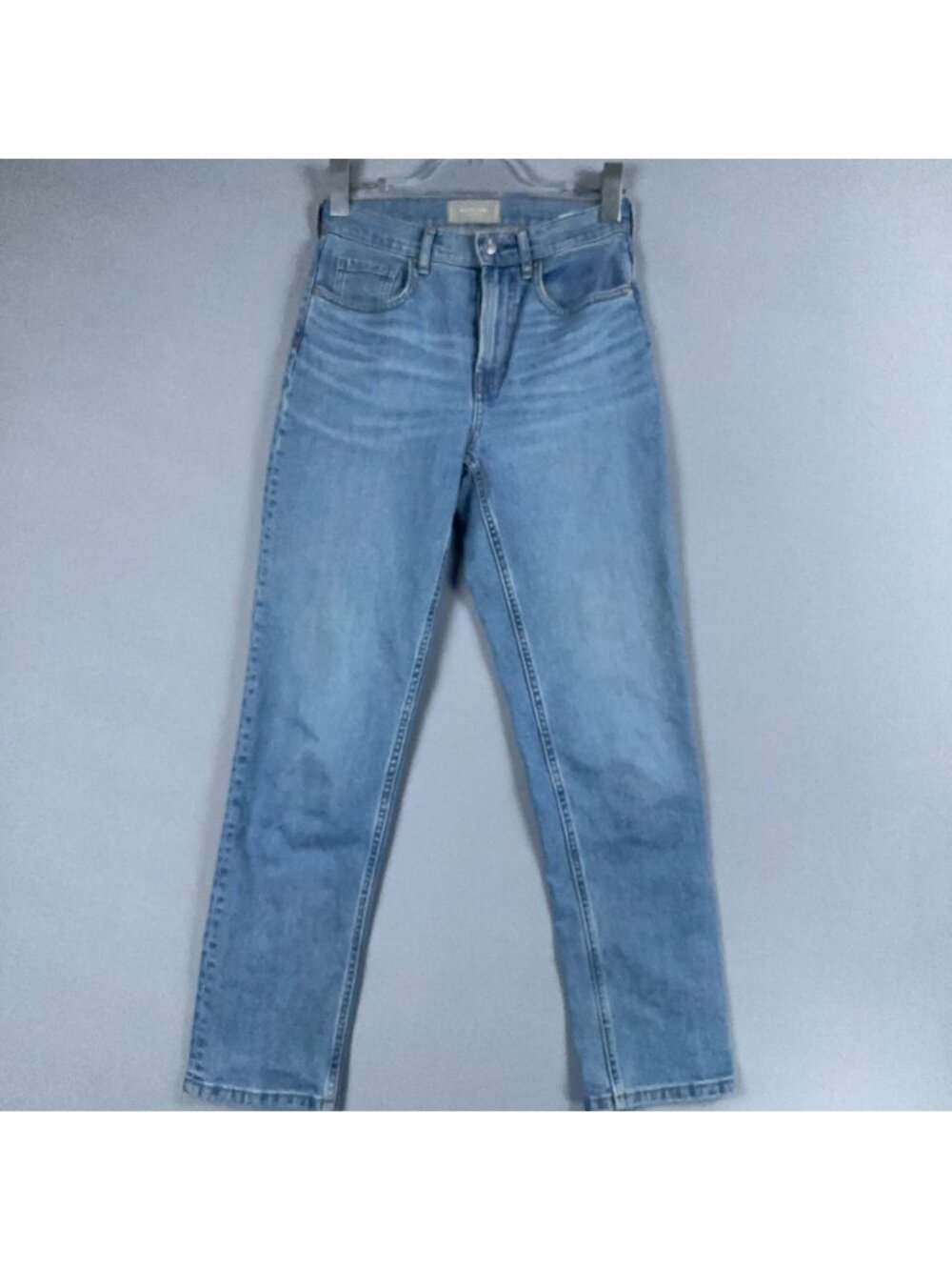 Everlane Cheeky Jean Size 25 Regular Straight High-Rise Blue Light Wash